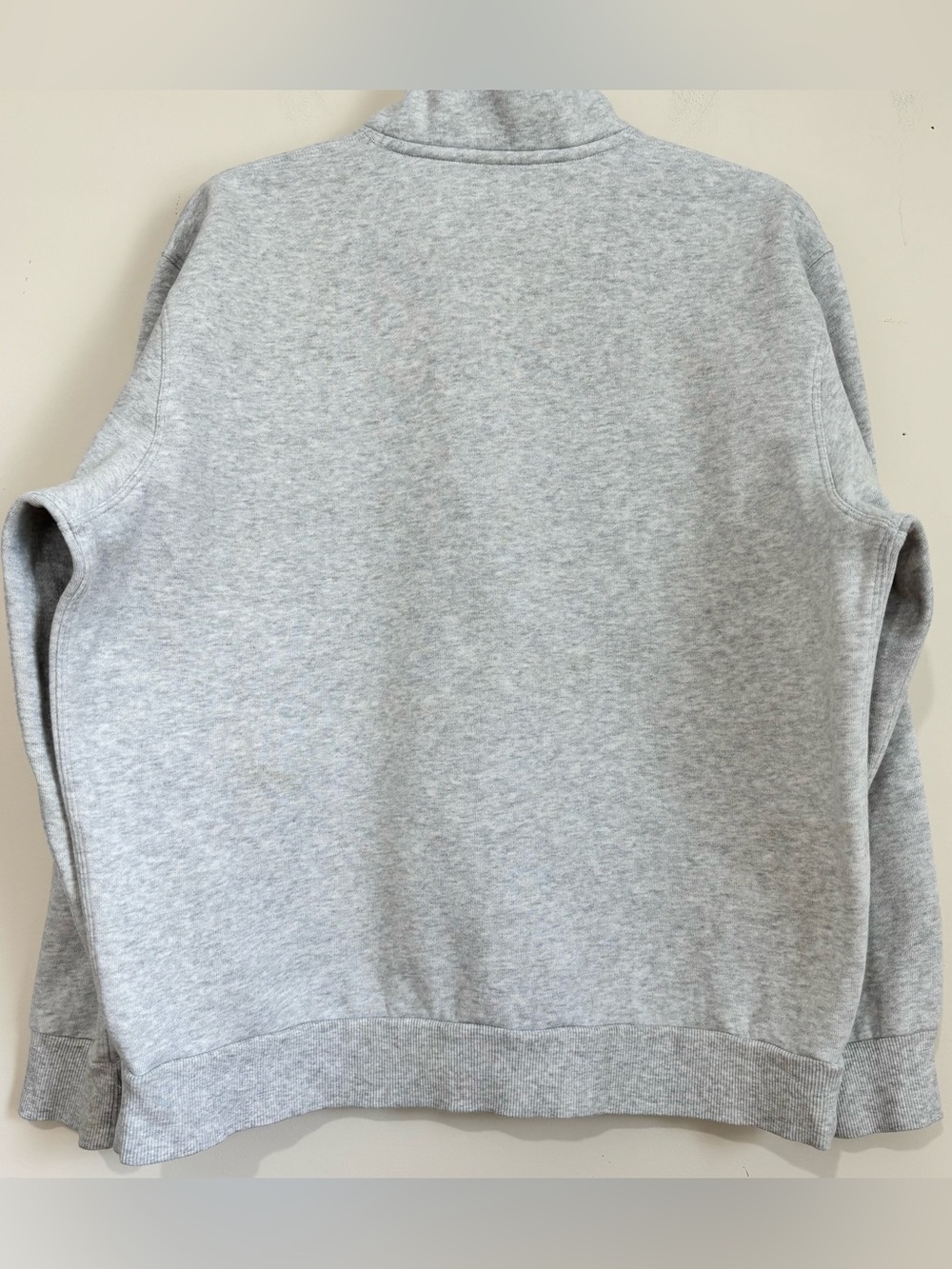 Lululemon steady state half zip mock collar oversize gray crop fleece sweatshirt - Picture 9 of 15